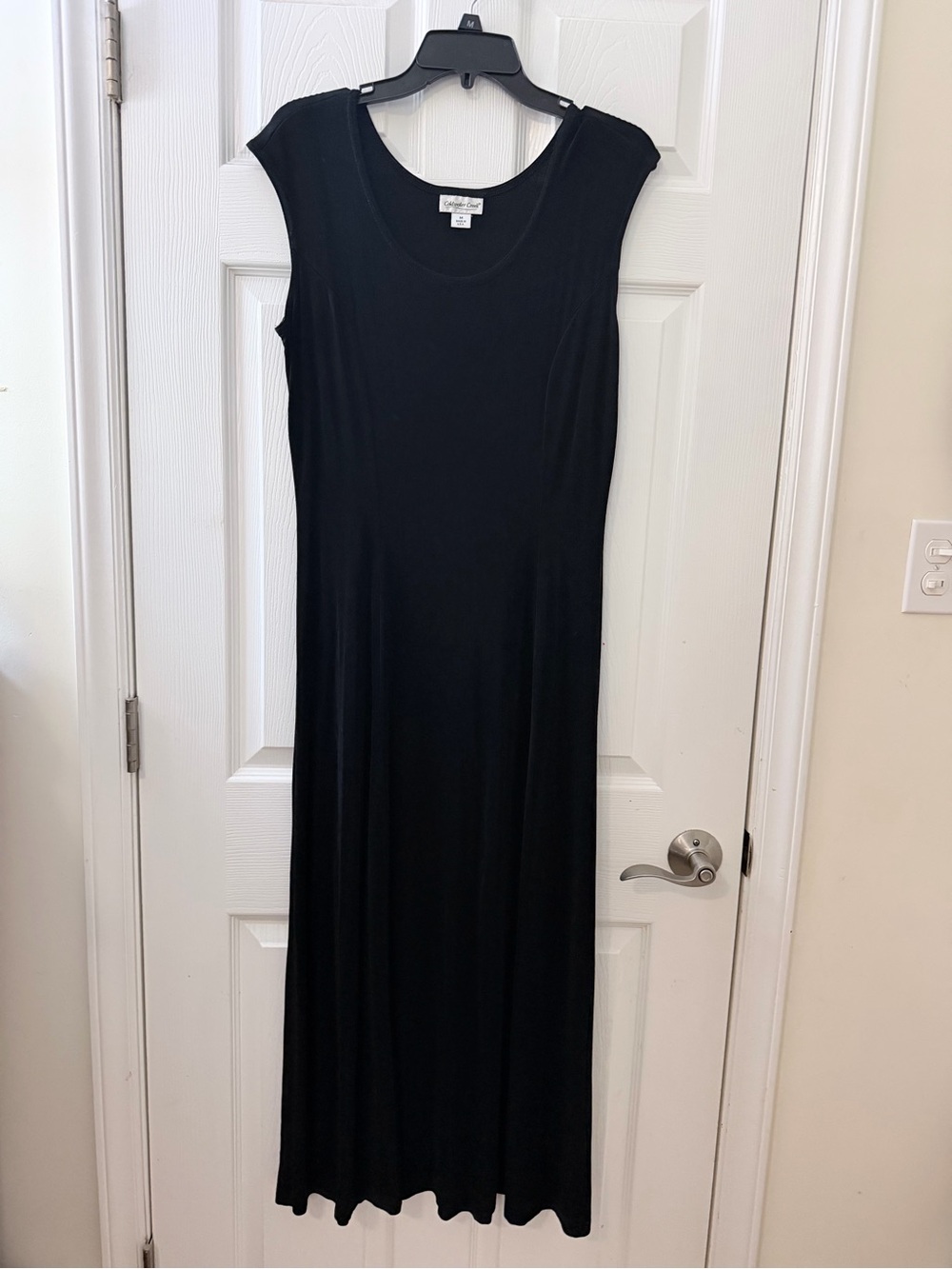 Cold water creek black stretchy long dress sz M